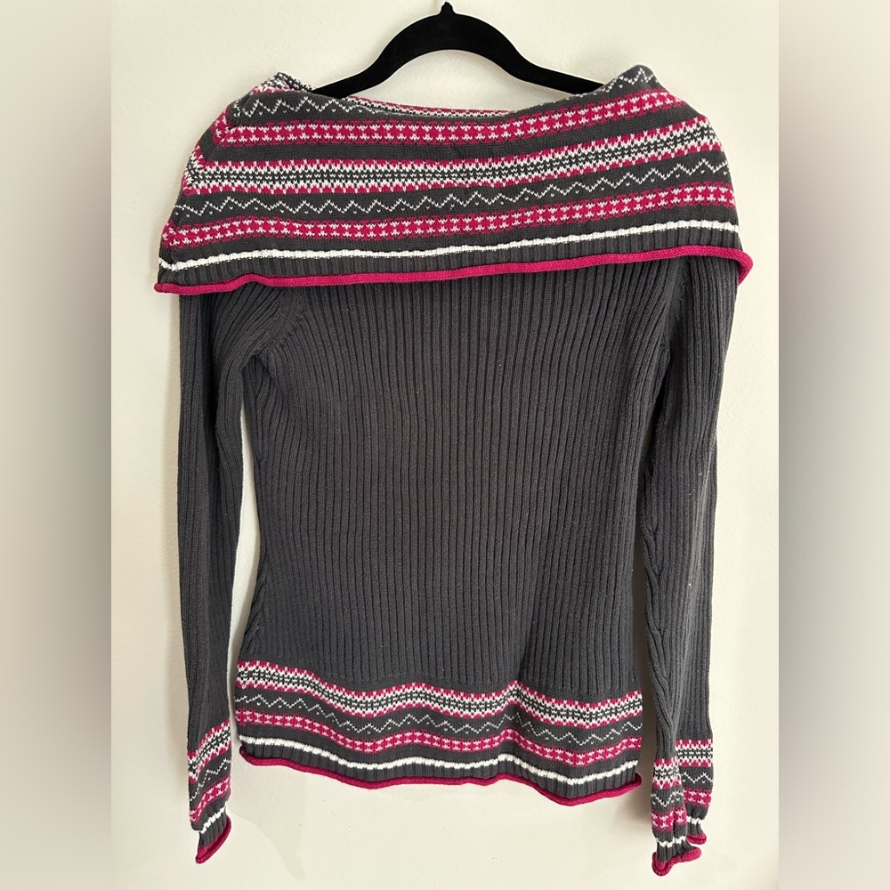 Cato size large sweater with over shoulder wrap